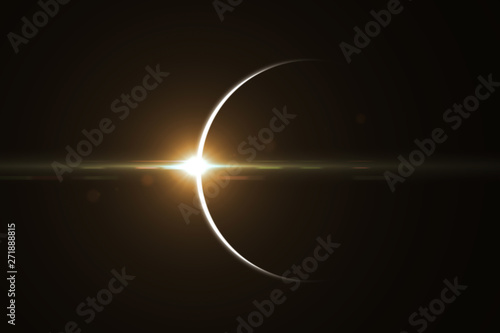 Beautiful solar eclipse