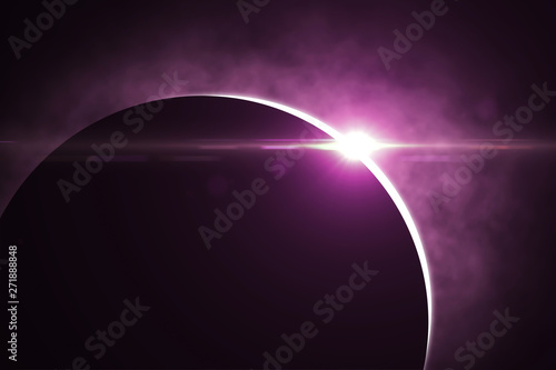 Fototapeta Naklejka Na Ścianę i Meble -  Beautiful solar eclipse