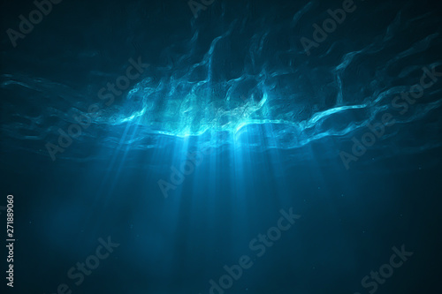Underwater scene with light © Jiva Core