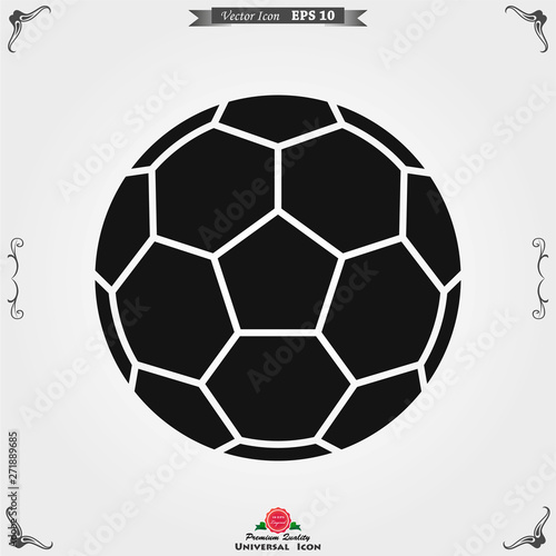 Sport ball icon. Flat vector illustration isolated on background