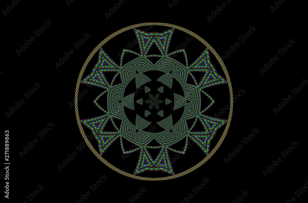 green mandala motif textile green mandala motif textile