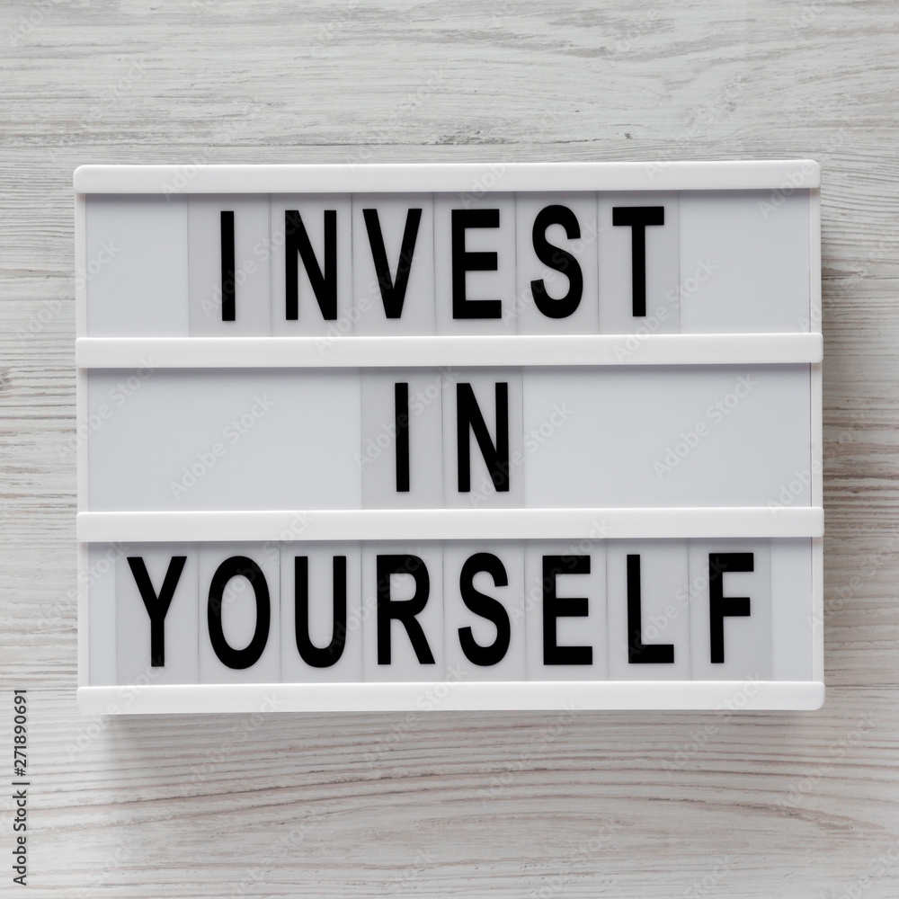'You are your only limit' on a modern board over white wooden background, top view. Overhead, flat lay, from above. 'You are your only limit' on a modern board over white wooden background, top view. Overhead, flat lay, from above.
