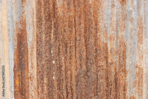 Orange Metal rusty background, Metal grunge texture on galvanized iron plate © jat306