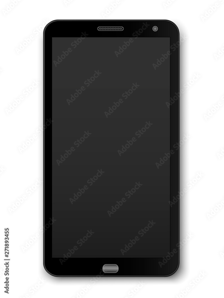 Smartphone, gadget, mobile phone isolated on a white background. Can be used as a mockup for your design. Vector illustration. Smartphone, gadget, mobile phone isolated on a white background. Can be used as a mockup for your design. Vector illustration.