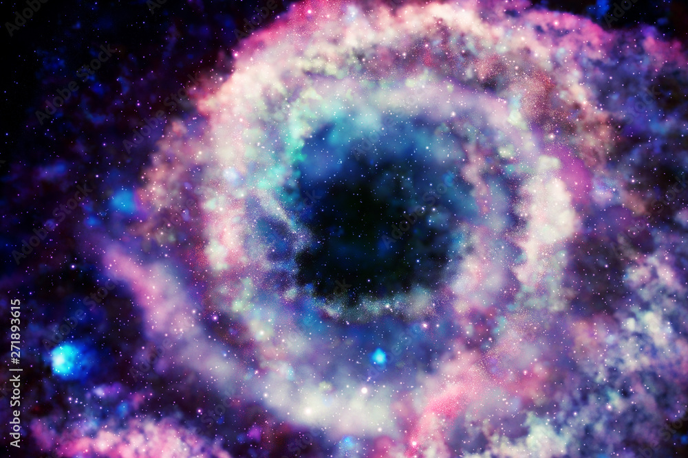 Colorful galaxy in space Colorful galaxy in space