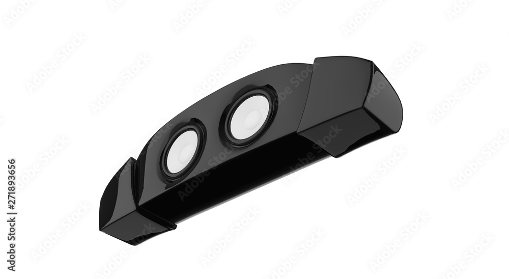 Speaker isolated on white 3D Rendering Speaker isolated on white 3D Rendering