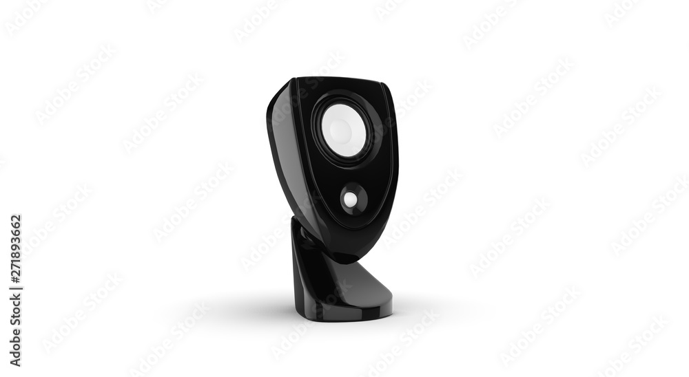 Speaker isolated on white 3D Rendering Speaker isolated on white 3D Rendering