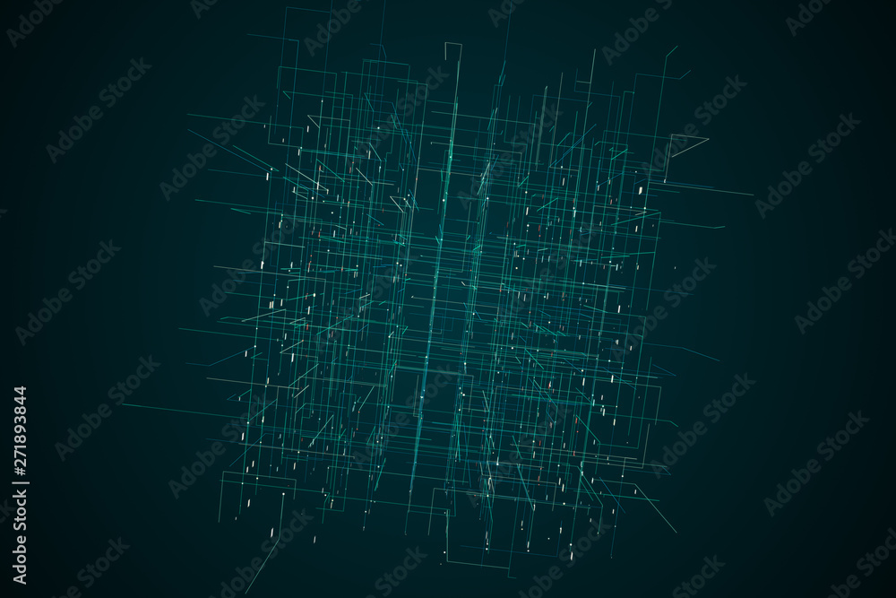 Digital grid with numbers Digital grid with numbers