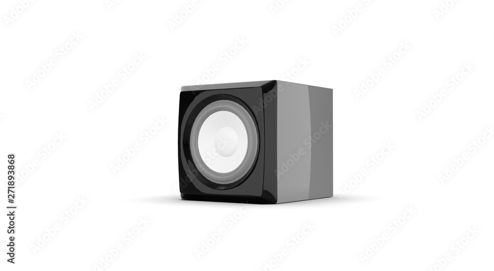 Speaker isolated on white 3D Rendering Speaker isolated on white 3D Rendering