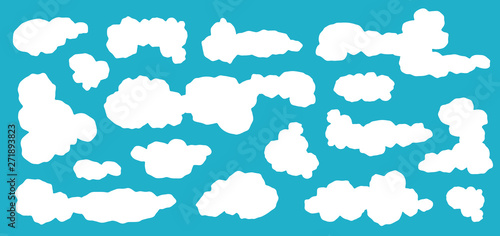 Cartoon Blue sky with cloud...