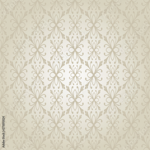 silver wallpaper pattern - floral texture