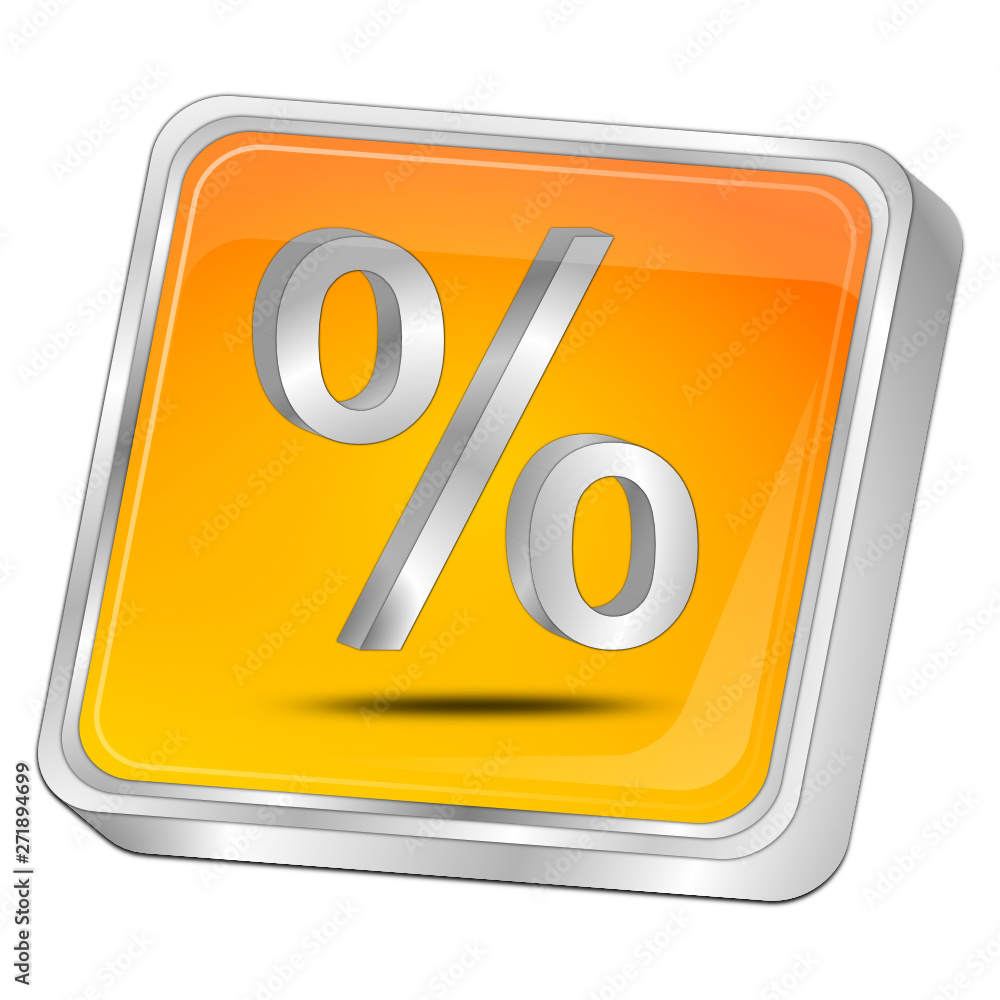 Discount button - 3D illustration Discount button - 3D illustration