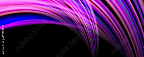 Fluid color waves with light effects  vector abstract background