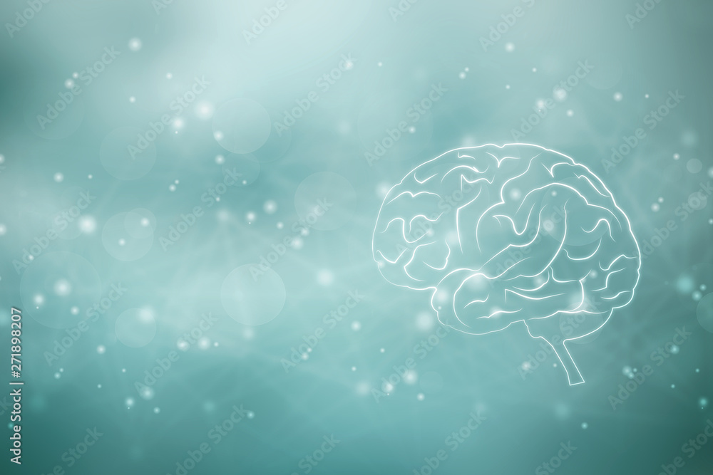 2d illustration Human health brain 2d illustration Human health brain