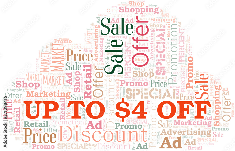 Up To $4 Off word cloud. Wordcloud made with text only. Up To $4 Off word cloud. Wordcloud made with text only.
