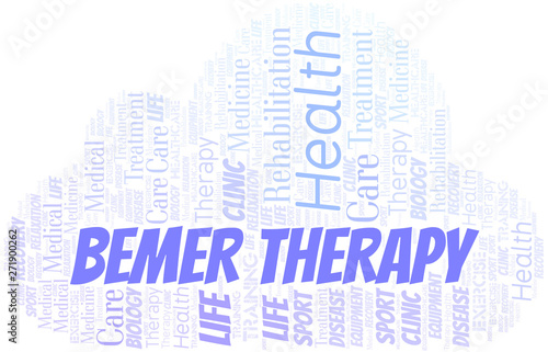 Bemer Therapy word cloud. Wordcloud made with text only.
