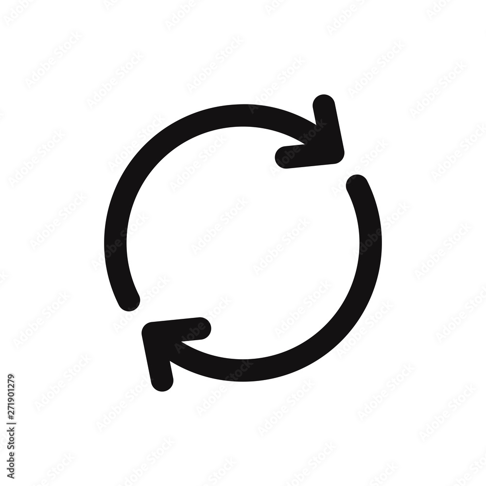 Refresh vector icon in modern style for web site and mobile app Refresh vector icon in modern style for web site and mobile app