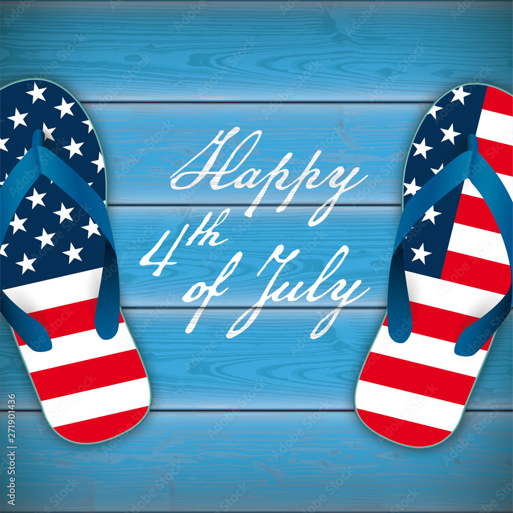 Fourth of july sales flip flops