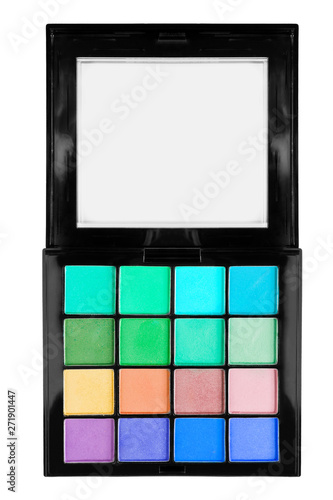 Canvas Print Eyeshadow palette isolated