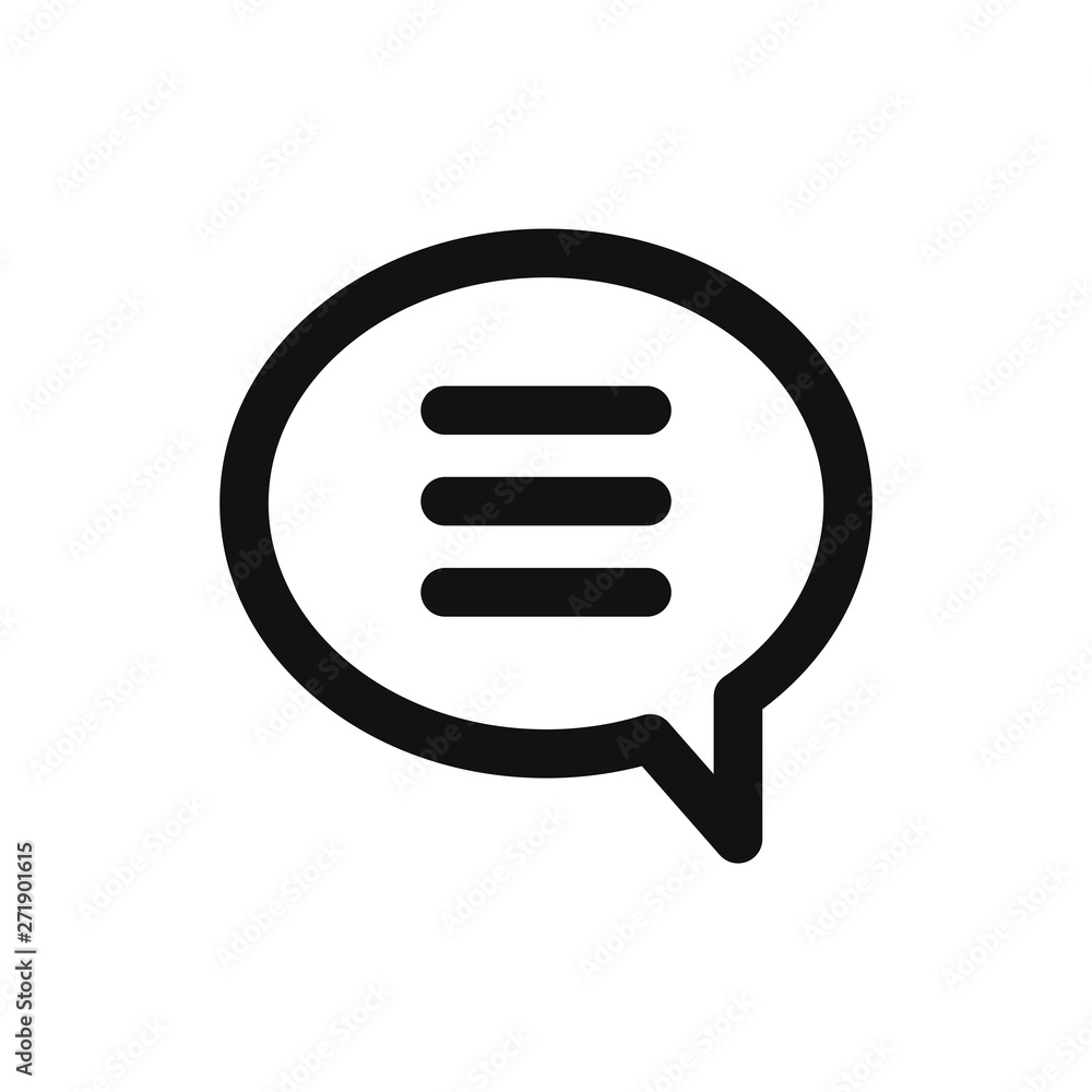 Bubble vector icon in modern style for web site and mobile app Bubble vector icon in modern style for web site and mobile app