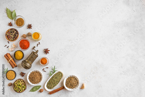 Fototapeta Naklejka Na Ścianę i Meble -  Spices Assortment