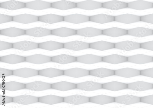 Fototapeta Naklejka Na Ścianę i Meble -  3d rendering. Seamless modern dark gray hexagonal shape pattern grid tile design wall texture background.
