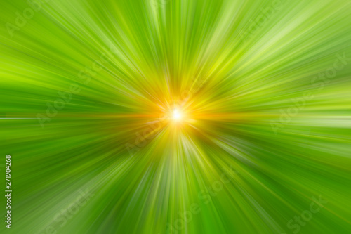 blur green color zoom fast speed moving abstract for background