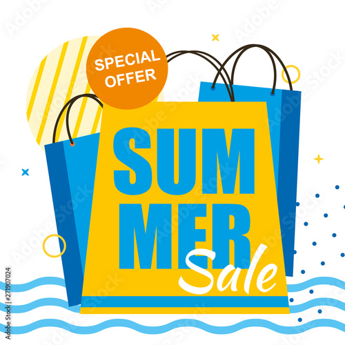 Special Offer for Summer Sale Tropical Banner