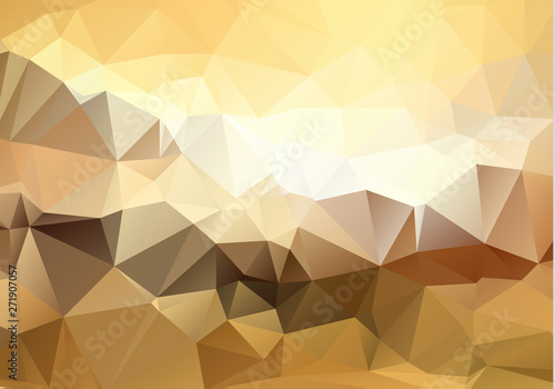 Abstract mosaic Brown Polygonal Geometric Triangle Background, Low Poly Style. Business Design Templates modern Triangle Background.