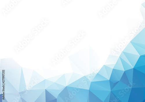 Abstract mosaic Blue Polygonal Geometric Triangle Background, Low Poly Style. Business Design Templates modern Triangle Background.