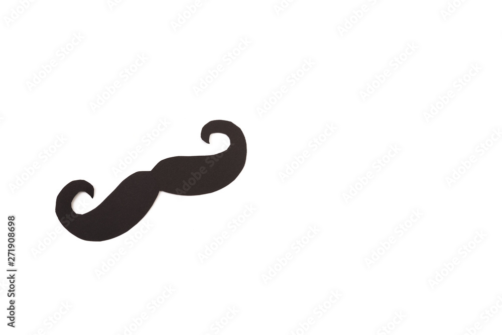 Happy Father's day background or card. black sign of mustache empty copy space for inscription. Happy Father's day background or card. black sign of mustache empty copy space for inscription.