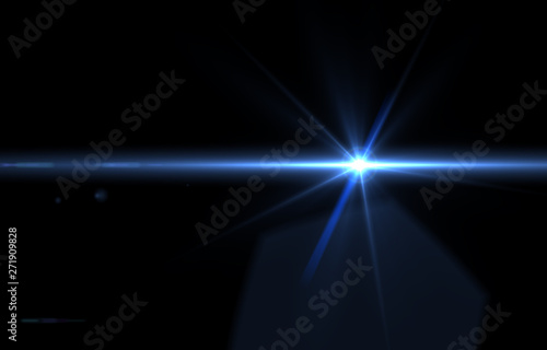 lens flare effects for overlay designs or screen blending mode to make high-quality images of cool light isolated on a black background
