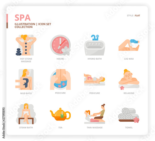 Spa icon set