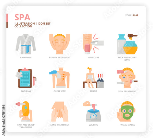 Spa icon set