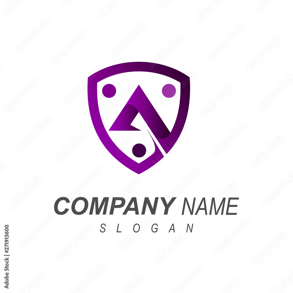 letter a with shield logo vector, line and shield icon illustration letter a with shield logo vector, line and shield icon illustration