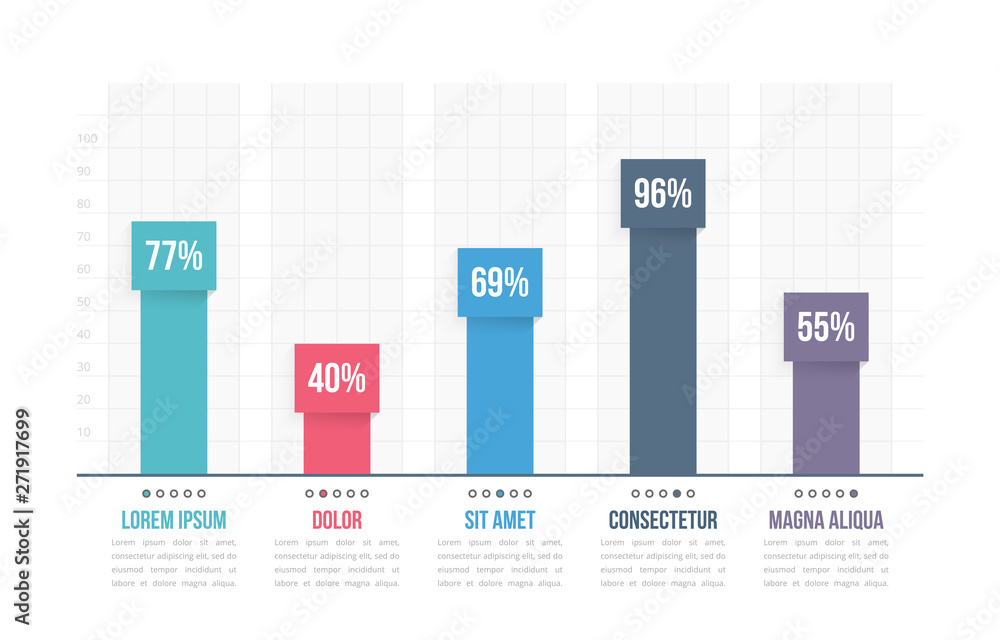 Bar Graph Template Stock Vector | Adobe Stock