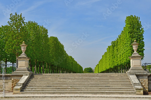 Saint Germain en Laye; France - april 18 2019 : castle park photo