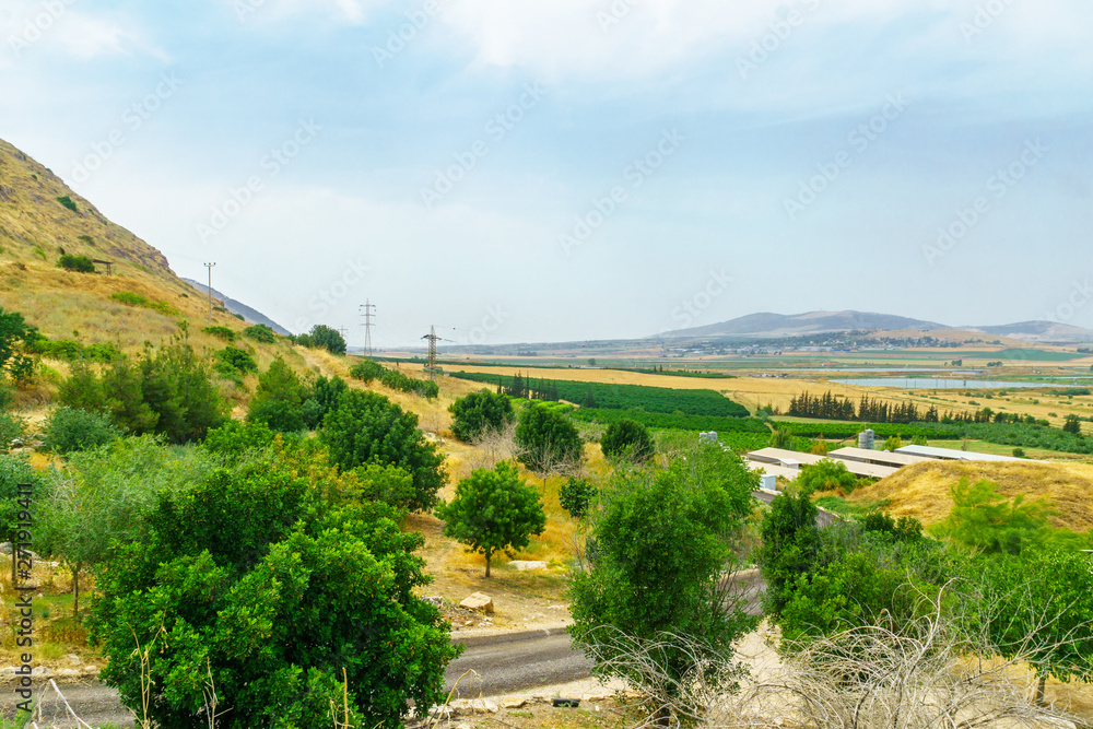 Slopes of the Gilboa mountain, and Beit Shean Valley