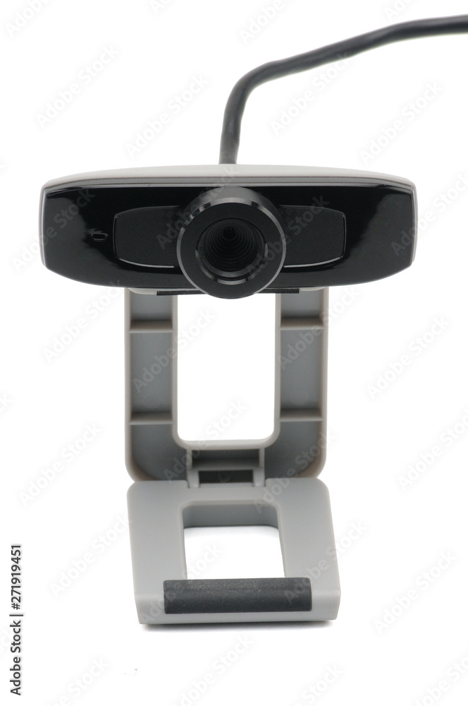 Web camera for broadcasting video and still images on the Internet on white backgroumd.Camera.Lens. Web camera for broadcasting video and still images on the Internet on white backgroumd.Camera.Lens.