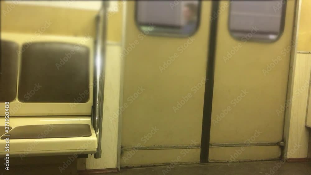 underground metro door opens concept. people in the car in subway the underground metro. crowd of people lifestyle blurred video underground metro door opens concept. people in the car in subway the underground metro. crowd of people lifestyle blurred video