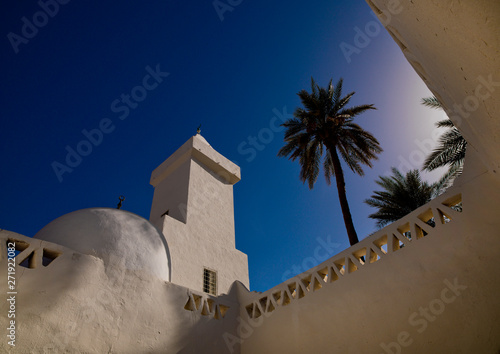 Jarasan street, the square and the dome and minaret of Osman mosque, Ghadames old town photo