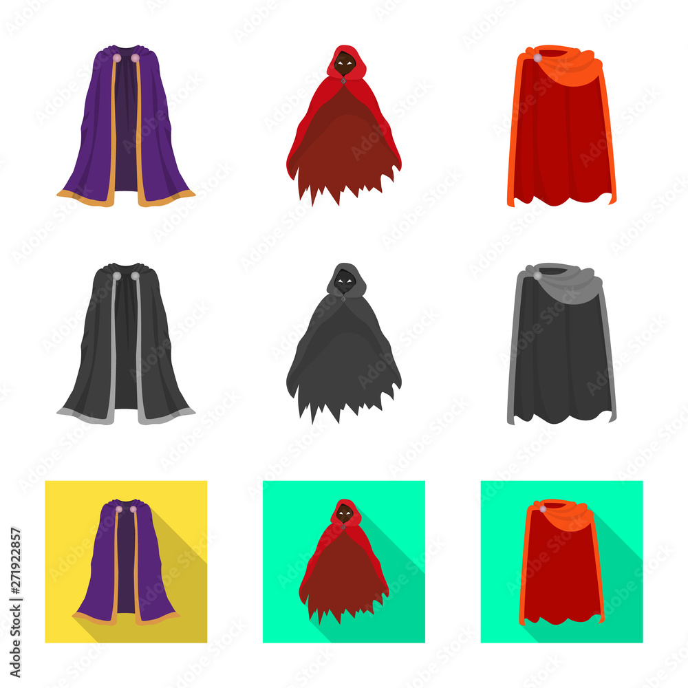 Vector design of material and clothing icon. Set of material and garment stock symbol for web. Vector design of material and clothing icon. Set of material and garment stock symbol for web.
