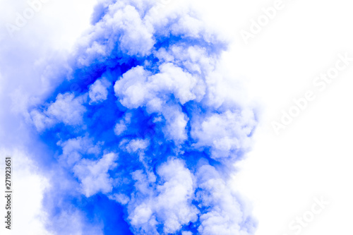 Blue smoke like clouds background,Bomb smoke background,Smoke caused by explosions.