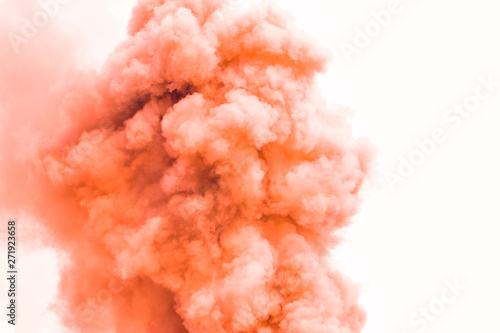Red smoke like clouds background,Bomb smoke background,Smoke caused by explosions.