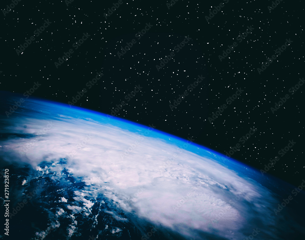 Fototapeta premium Magnificent earth in outer space. The elements of this image furnished by NASA.