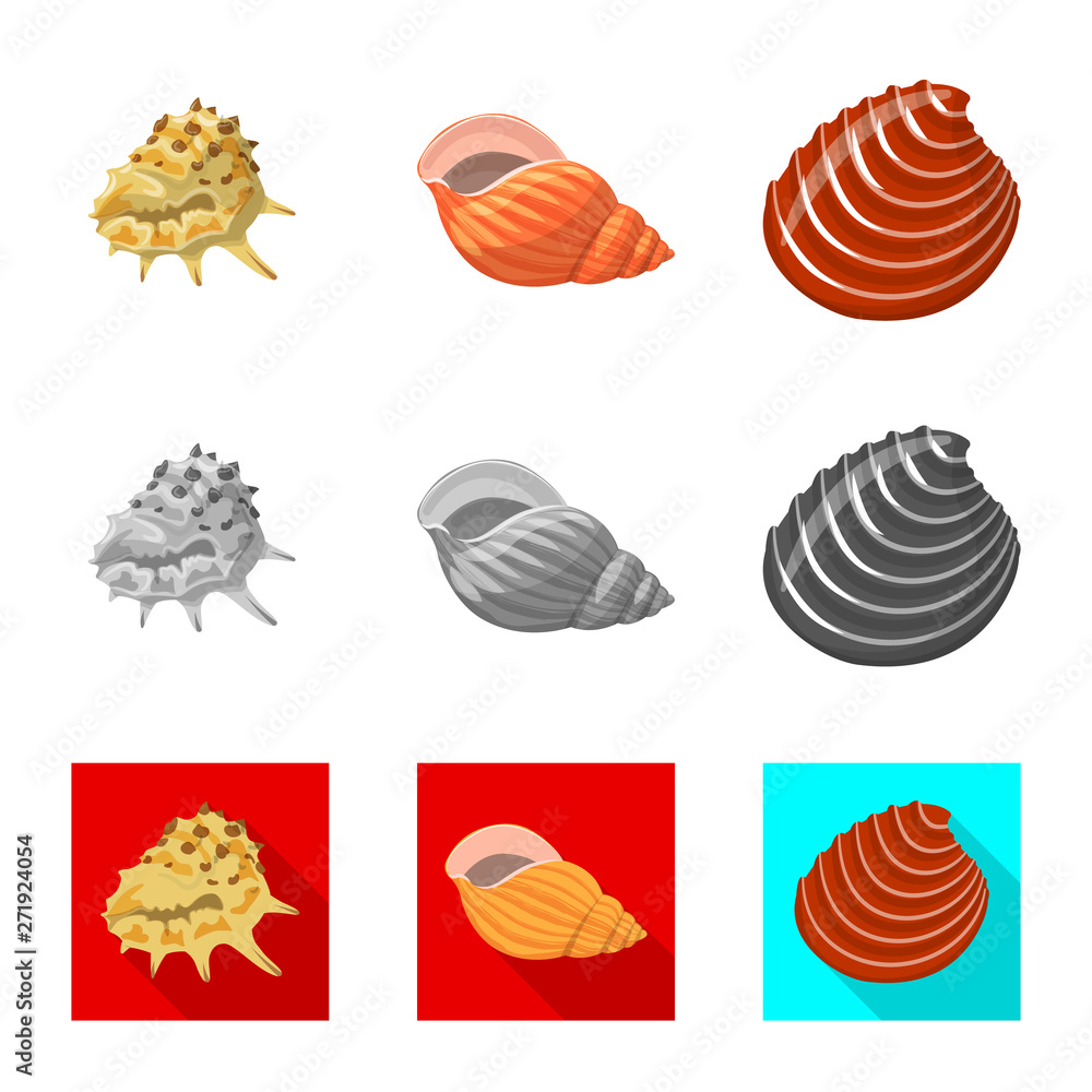 Vector design of animal and decoration logo. Set of animal and ocean stock symbol for web. Vector design of animal and decoration logo. Set of animal and ocean stock symbol for web.