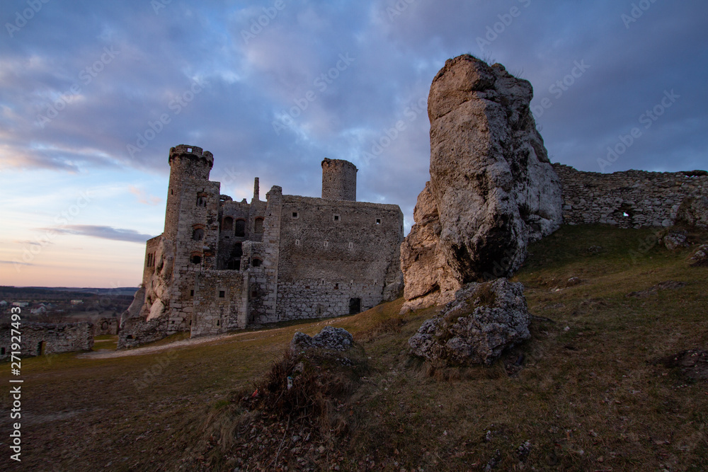 Castle ruins in Poland.