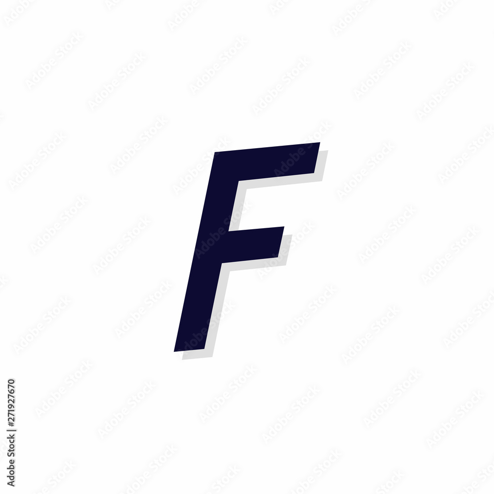 Vector Urban Italics Logo Letter F Vector Urban Italics Logo Letter F