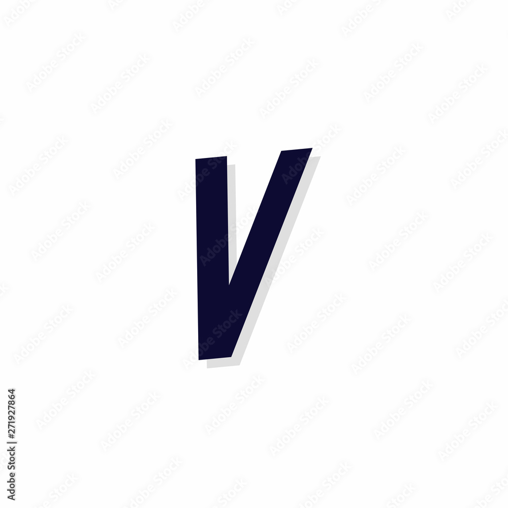 Vector Urban Italics Logo Letter V Vector Urban Italics Logo Letter V