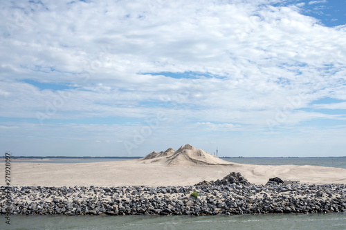 Dunes at the Marker Wadden, five sprawling artificial islands, constructed from sucked-up and refashioned fine silt, clay and shells, offer a haven for plants, birds and other wildlife. photo